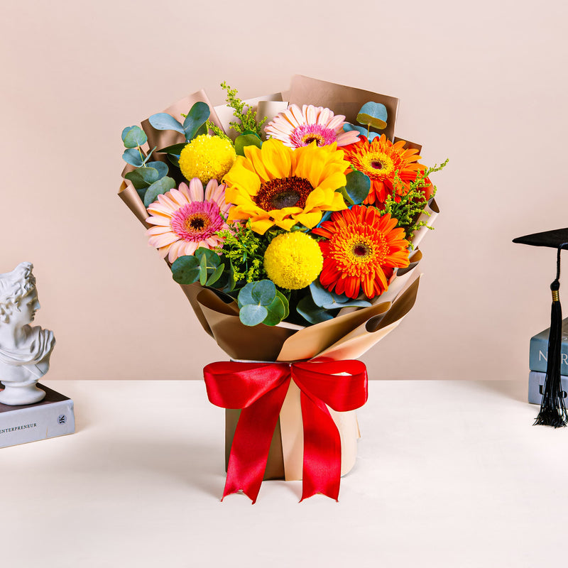 Grins Galore Graduation Bouquet