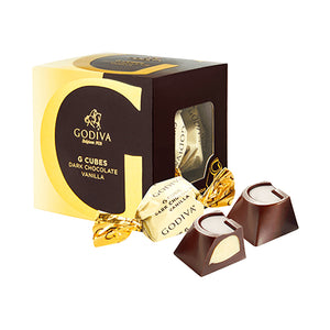 Dark Chocolate Vanilla G Cube Truffle - 5pcs (Godiva)